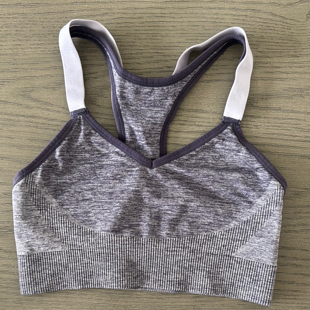 All in Motion Heathered Purple Sports Bra Size M